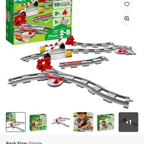 Retired LEGO Duplo Train Track Set - Picture 4 of 4